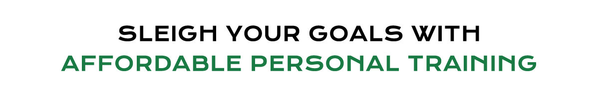 SLEIGH YOUR GOALS WITH AFFORDABLE PERSONAL TRAINING